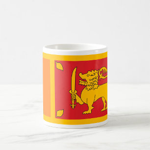 Taza De Café Símbolo del León de la Bandera Nacional de Sri Lan