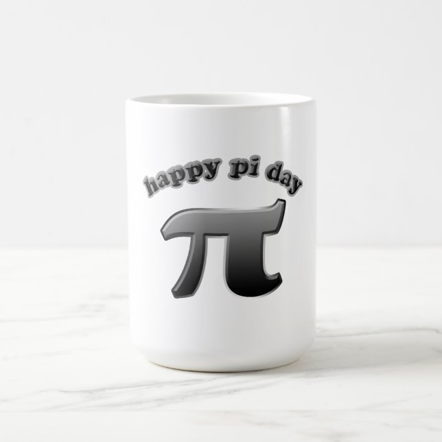 Taza De Café Símbolo feliz del día pi del pi para los (Centro)