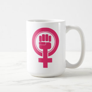 Taza De Café Símbolo femenino de resistencia