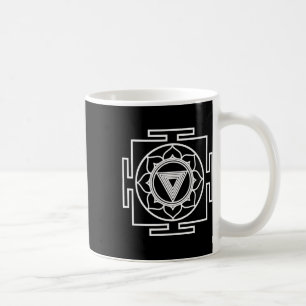 Taza De Café Símbolo Hindú Yantra Kali Hinduismo Yoga Arte Orie