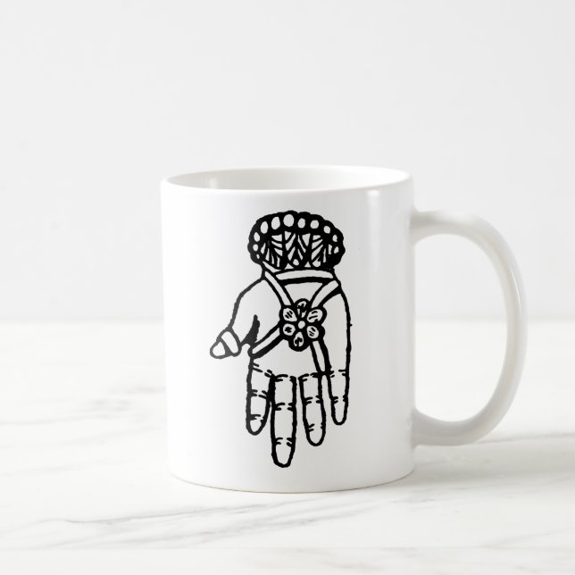 Taza De Café Símbolo islámico: Hamsa (Derecha)