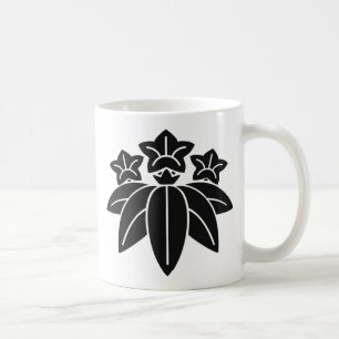 Taza De Café Símbolo japonés del escudo KAMON de la familia