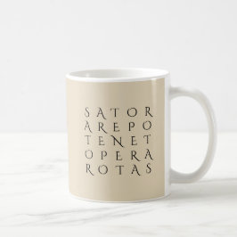 Taza De Café Símbolo mágico secreto de Sator Rotas