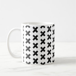 Taza De Café Símbolo matemático "Multiplicar" blanco y negro co