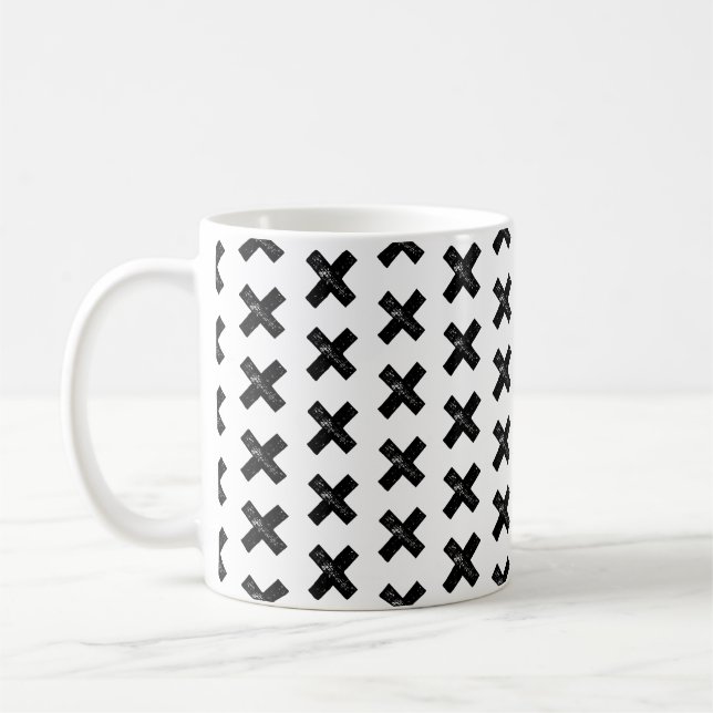 Taza De Café Símbolo matemático "Multiplicar" blanco y negro co (Izquierda)