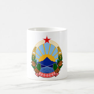 Taza De Café Símbolo oficial de la heráldica de Macedonia del
