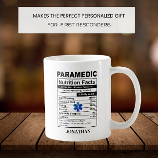 Taza De Café Símbolo paramédico personalizado EMT Coffee Mug