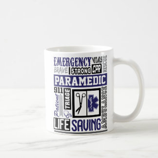 Taza De Café Símbolo Paramédico Personalizado Palabras Café Mug