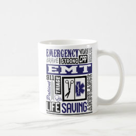 Taza De Café Símbolo Personalizado De Emt/Ems Palabras De Café