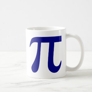 Taza De Café Símbolo Pi Azul Marino
