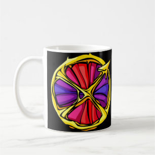 Taza De Café Símbolo sagitario de color Gemstone