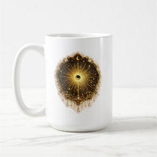 Taza De Café Símbolo sagrado del sol lunar celestial Equilibrio