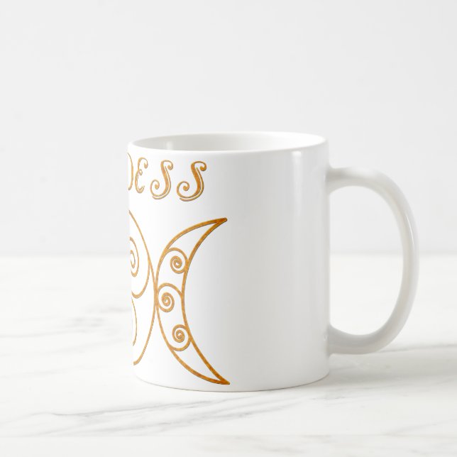 Taza De Café Símbolo triple de la diosa de Swirly (Derecha)
