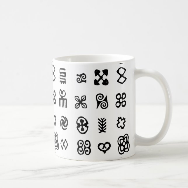 Taza De Café Símbolos africanos de Adinkra (Derecha)
