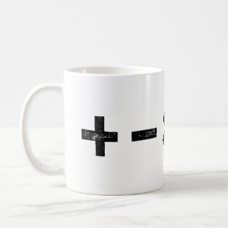 Taza De Café Símbolos blancos y negros de todas las matemáticas