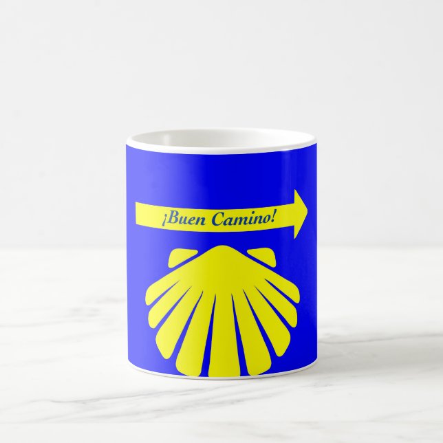Taza De Café Símbolos de Camino de Santiago (Centro)