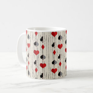 Taza De Café Símbolos de cartas de póquer