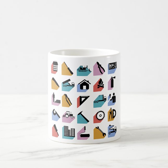Taza De Café Símbolos de construcción (Subido por el creador)