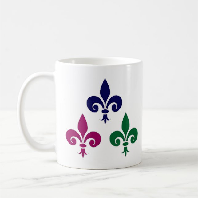 Taza De Café Símbolos de Fleur-de-lis (Izquierda)
