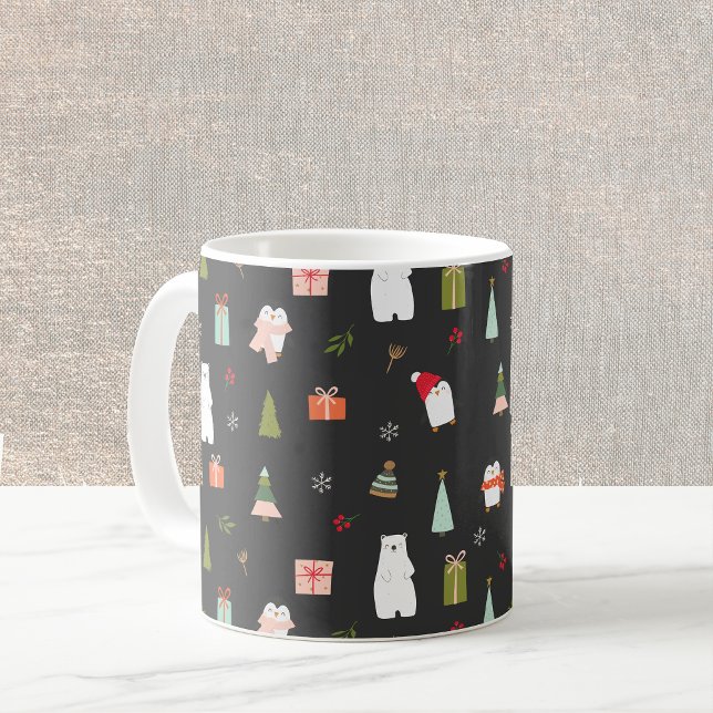 Taza De Café Símbolos de Navidades pequeños negro (Subido por el creador)