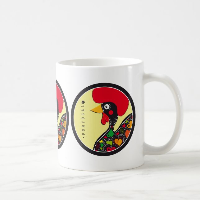 Taza De Café Símbolos de Portugal - gallo (Derecha)