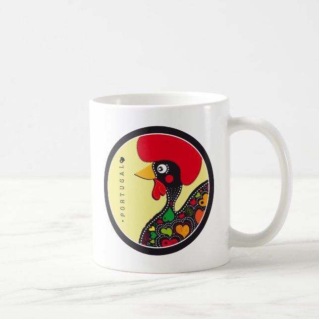 Taza De Café Símbolos de Portugal - gallo (Derecha)