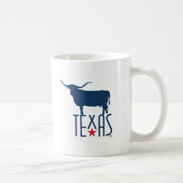 Taza De Café Símbolos de Texas, Longhorn, marina