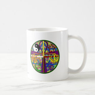 Taza De Café Símbolos del espiritual de la unidad