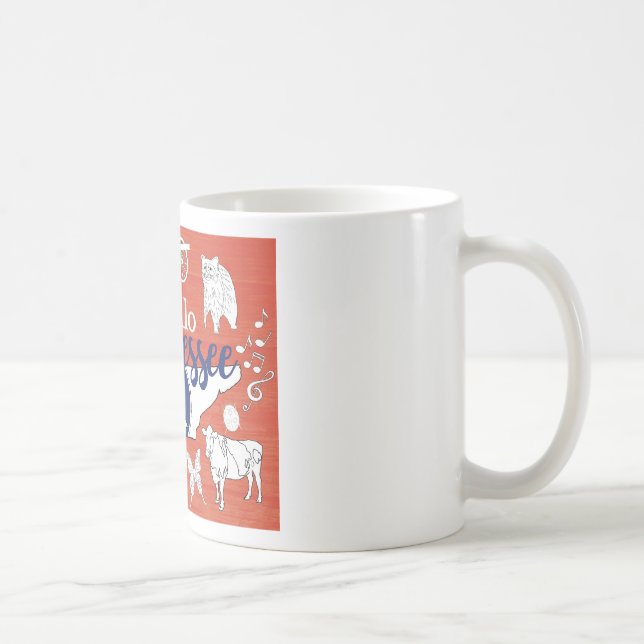Taza De Café Símbolos estatales de Tennessee Imágenes estatales (Derecha)