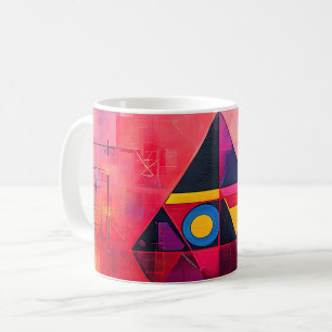 Taza De Café Símbolos geométricos Resumen #04.