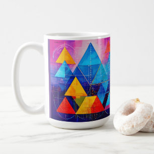 Taza De Café Símbolos geométricos Resumen #10