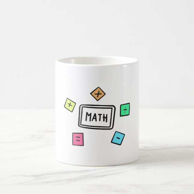 Taza De Café Símbolos matemáticos Estudiantes y padres (Centro)