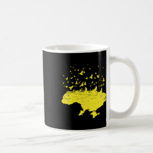 Taza De Café Símbolos ucranianos Ucrania Mapa Ucrania Pájaro li