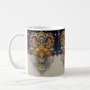 Taza De Café Simetría estelar: Ornamentación cósmica