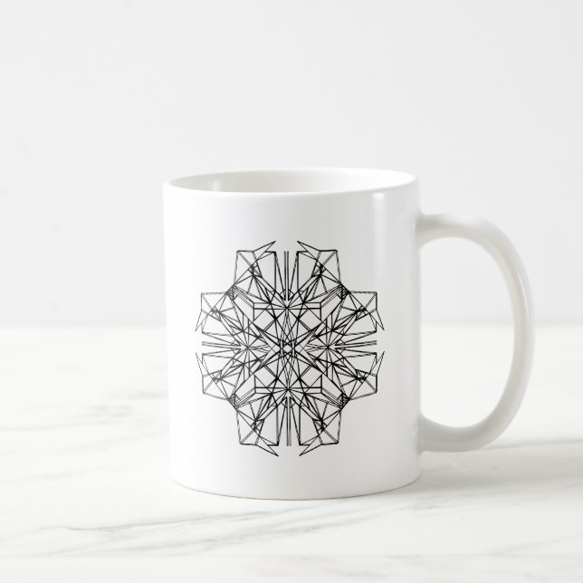 Taza De Café simetría geométrica (Derecha)