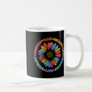 Taza De Café Simpatizantes de la Paz Mundial Traje Floral de gi