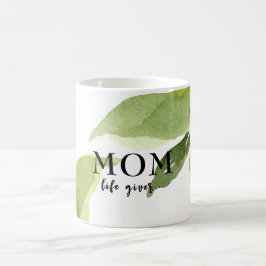 Taza De Café Simple acuarela Foliage Mom Life Gier