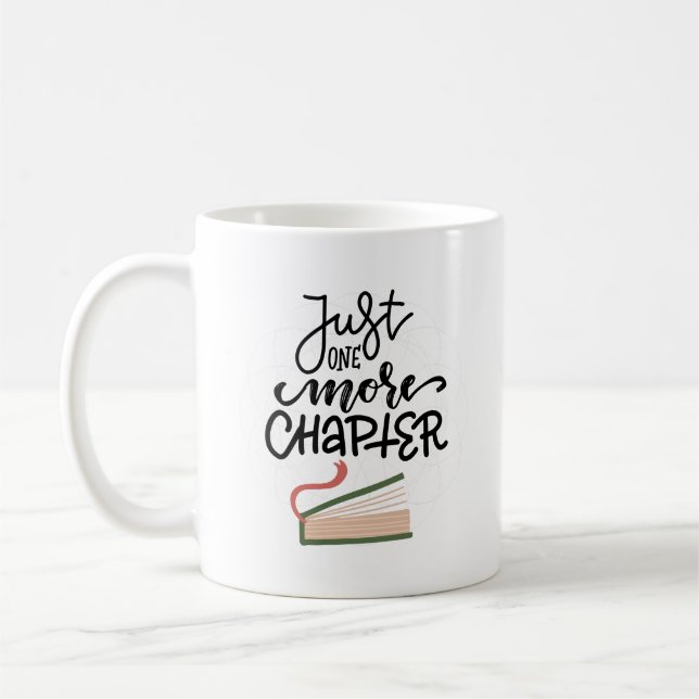 Taza De Café Simple Charming Just One More Chapter Cozy (Izquierda)