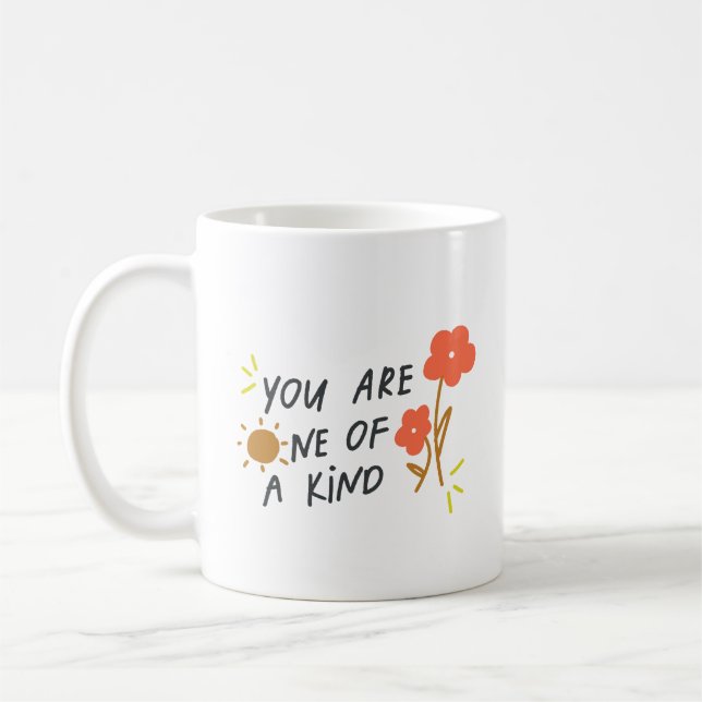 Taza De Café Simple Charming Playful Handwritten Cheerfull Sun (Izquierda)