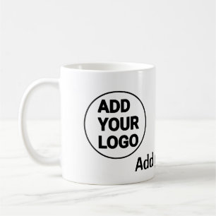 Taza De Café Simple código qr minimal agregar logo escanear nom