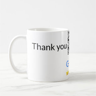 Taza De Café Simple código qr minimalista agregar logo escanear