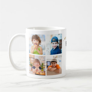 Taza De Café Simple Collage de fotos moderno 8 te queremos pop