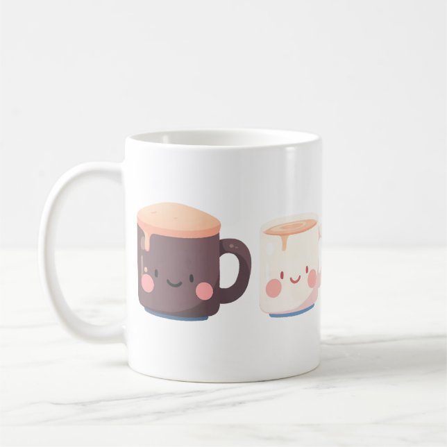 Taza De Café Simple Cute Mug (Izquierda)