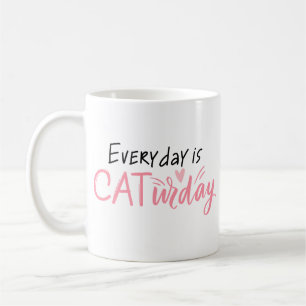 Taza De Café Simple diversión juguetón Gato Lover Encantador Li