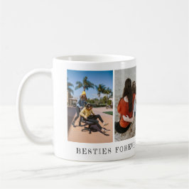 Taza De Café Simple Dos Bestias Para Siempre Foto Personalizada