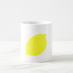 Taza De Café Simple Fruta de Limón Amarillo