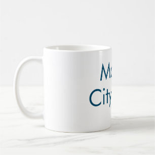 Taza De Café simple letra inicial monograma añada su nombre