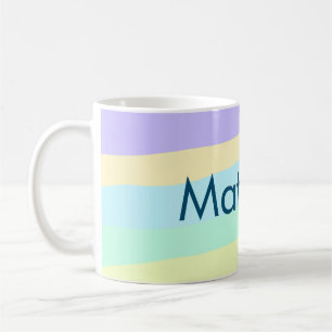 Taza De Café simple letra inicial monograma añada su nombre