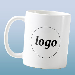 Taza De Café Simple Logotipo de Negocio de Marca Promocional