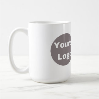Taza De Café Simple Logotipo y Texto Empresarial personalizado